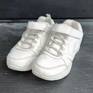 Sketchers Glimmer Kicks White Athletic Sneakers with Easy Velcro Closure 4